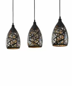 Lindby Marcello -riippuvalo, 3-lamp., Musta-kulta 2 Lindby Marcello -riippuvalo, 3-lamp., Musta-kulta -Lampan kauppa lindby marcello riippuvalo 3 lamp musta kulta 2