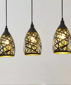 Lindby Marcello -riippuvalo, 3-lamp., Musta-kulta 4 Lindby Marcello -riippuvalo, 3-lamp., Musta-kulta -Lampan kauppa lindby marcello riippuvalo 3 lamp musta kulta 4