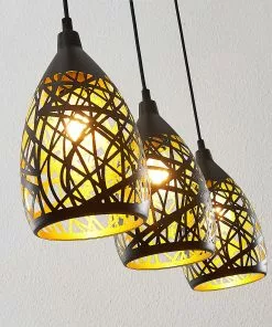 Lindby Marcello -riippuvalo, 3-lamp., Musta-kulta 6 Lindby Marcello -riippuvalo, 3-lamp., Musta-kulta -Lampan kauppa lindby marcello riippuvalo 3 lamp musta kulta 6