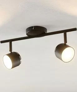 Lindby Marrie -LED-kohdevalaisin, Musta, 2-lamp. -Lampan kauppa lindby marrie led kohdevalaisin musta 2 lamp 17