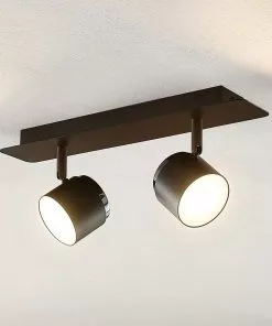 Lindby Marrie -LED-kohdevalaisin, Musta, 2-lamp. -Lampan kauppa lindby marrie led kohdevalaisin musta 2 lamp 8