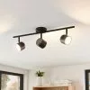 Lindby Marrie -LED-kohdevalaisin, Musta, 3-lamp.