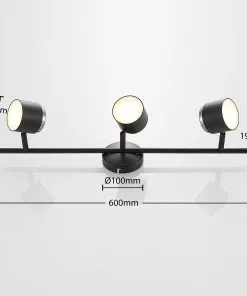 Lindby Marrie -LED-kohdevalaisin, Musta, 3-lamp. -Lampan kauppa lindby marrie led kohdevalaisin musta 3 lamp 2