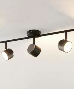 Lindby Marrie -LED-kohdevalaisin, Musta, 3-lamp. -Lampan kauppa lindby marrie led kohdevalaisin musta 3 lamp 8
