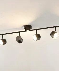 Lindby Marrie -LED-kohdevalaisin, Musta, 4-lamp. -Lampan kauppa lindby marrie led kohdevalaisin musta 4 lamp 8