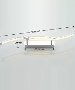 Lindby Rouven -LED-kattovalaisin, Kaareva, 4-lamp. -Lampan kauppa lindby rouven led kattovalaisin kaareva 4 lamp 2