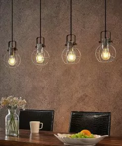 Lindby Salima -riippuvalo, Häkkivarjost., 4-lamp. -Lampan kauppa lindby salima riippuvalo haekkivarjost 4 lamp 3
