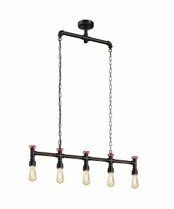 Lindby Zlata -riippuvalo, 5-lamp., Industriaalinen -Lampan kauppa lindby zlata riippuvalo 5 lamp industriaalinen 4