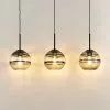 Lucande Ably -riippuvalaisin, Savulasia, 3-lamp.