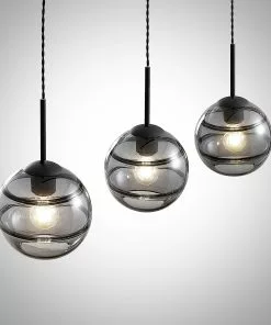 Lucande Ably -riippuvalaisin, Savulasia, 3-lamp. 4 Lucande Ably -riippuvalaisin, Savulasia, 3-lamp. -Lampan kauppa lucande ably riippuvalaisin savulasia 3 lamp 4