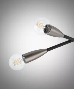 Lucande Carlea -kattovalo, 6-lamp. Musta-nikkeli -Lampan kauppa lucande carlea kattovalo 6 lamp musta nikkeli 5