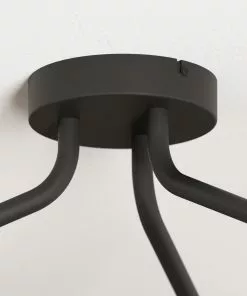 Lucande Carlea -kattovalo, 6-lamp. Musta-nikkeli -Lampan kauppa lucande carlea kattovalo 6 lamp musta nikkeli 9