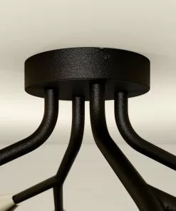 Lucande Carlea -kattovalo, 8-lamp. Musta-nikkeli -Lampan kauppa lucande carlea kattovalo 8 lamp musta nikkeli 3