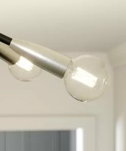 Lucande Carlea -kattovalo, 8-lamp. Musta-nikkeli -Lampan kauppa lucande carlea kattovalo 8 lamp musta nikkeli 4