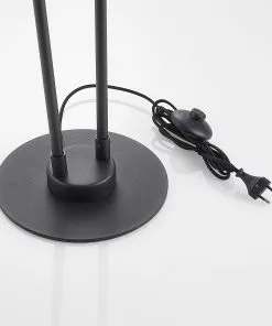 Lucande Carlea -lattiavalo, 4-lamp. Musta-nikkeli -Lampan kauppa lucande carlea lattiavalo 4 lamp musta nikkeli 7