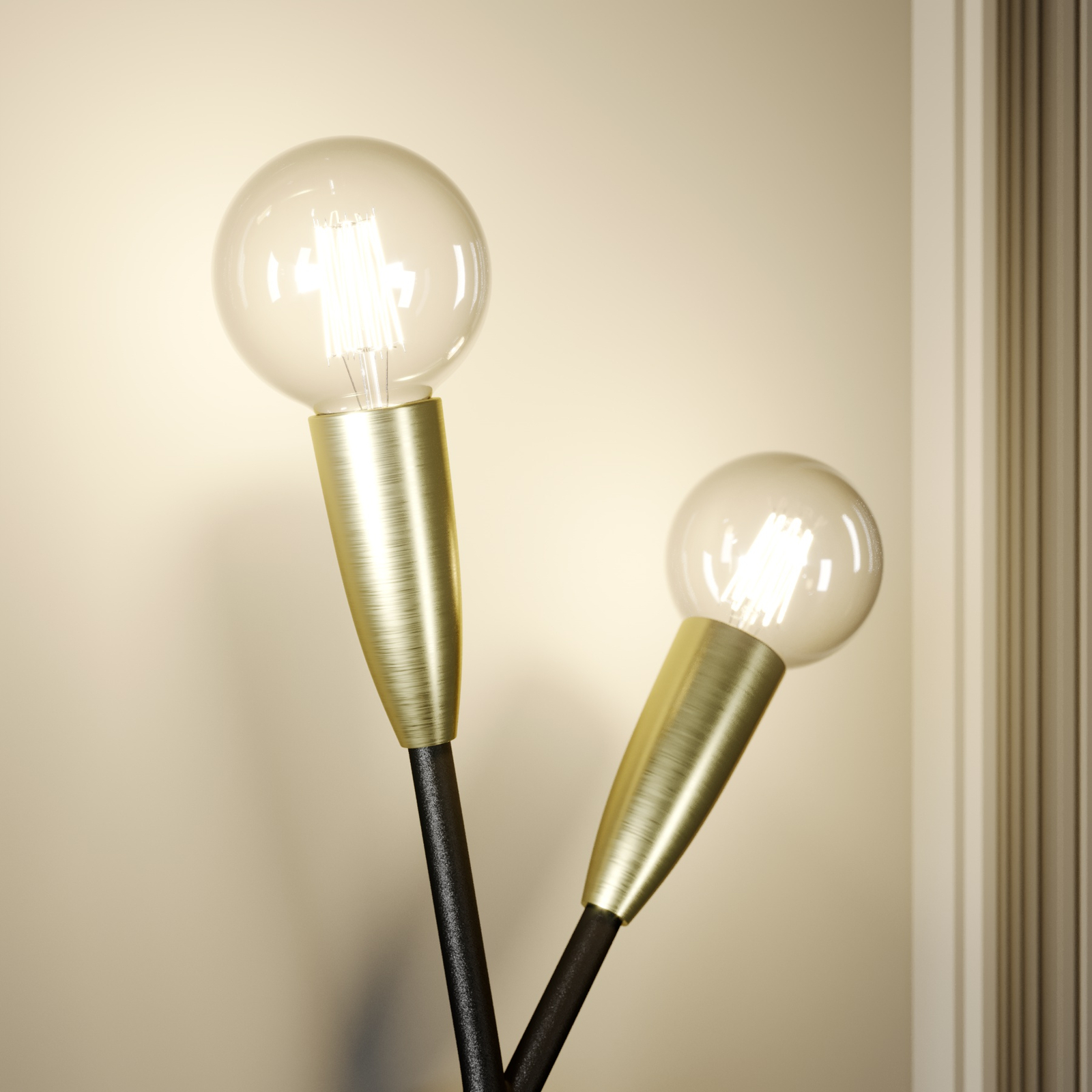 Lucande Carlea -seinävalo, 2-lamp. musta-messinki Lucande Carlea -seinävalo, 2-lamp. Musta-messinki -Lampan kauppa lucande carlea seinaevalo 2 lamp musta messinki 3