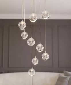 Lucande Hayley -LED-riippuvalo, 9-lamp., Kromattu -Lampan kauppa lucande hayley led riippuvalo 9 lamp kromattu 8