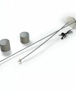 Lucande Juljana -lattiavalo, 2-lamp., Kangas -Lampan kauppa lucande juljana lattiavalo 2 lamp kangas 6