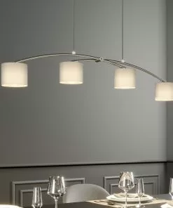 Lucande Juljana -riippuvalo, 4-lamp., Lasi -Lampan kauppa lucande juljana riippuvalo 4 lamp lasi 8