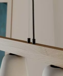 Lucande Kalinda -riippuvalaisin, Betoni/puu 5-lamp -Lampan kauppa lucande kalinda riippuvalaisin betoni puu 5 lamp 3