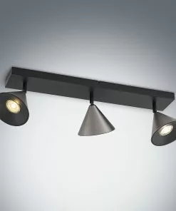 Lucande Kartio -kattovalaisin, 3-lamp., Nikkeli -Lampan kauppa lucande kartio kattovalaisin 3 lamp nikkeli 6