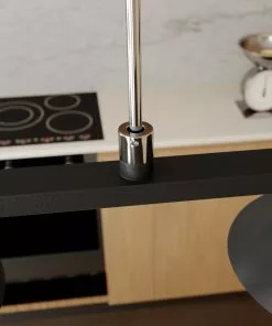 Lucande Kianos -LED-riippuvalaisin, Musta, 5-lamp. -Lampan kauppa lucande kianos led riippuvalaisin musta 5 lamp 3