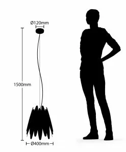 Lucande Lounit -riippuvalo, Musta-kulta, 1-lamp. -Lampan kauppa lucande lounit riippuvalo musta kulta 1 lamp 5