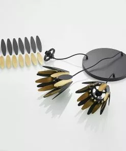 Lucande Lounit -riippuvalo, Musta-kulta, 3-lamp. -Lampan kauppa lucande lounit riippuvalo musta kulta 3 lamp 6