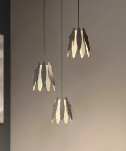 Lucande Lounit -riippuvalo, Musta-kulta, 3-lamp. -Lampan kauppa lucande lounit riippuvalo musta kulta 3 lamp 8