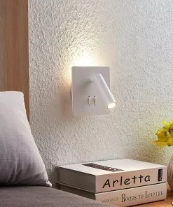 Lucande Magya Valkoinen 2-lamp. Neliö