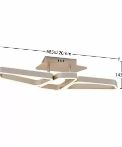 Lucande Quinn -LED-kattovalaisin Nikkeli 3-lamp. -Lampan kauppa lucande quinn led kattovalaisin nikkeli 3 lamp 3