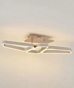 Lucande Quinn -LED-kattovalaisin Nikkeli 3-lamp. -Lampan kauppa lucande quinn led kattovalaisin nikkeli 3 lamp 4