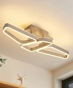 Lucande Quinn -LED-kattovalaisin Nikkeli 3-lamp. -Lampan kauppa lucande quinn led kattovalaisin nikkeli 3 lamp 8
