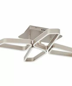 Lucande Quinn -LED-kattovalaisin Nikkeli 4-lamp. -Lampan kauppa lucande quinn led kattovalaisin nikkeli 4 lamp 2