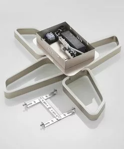 Lucande Quinn -LED-kattovalaisin Nikkeli 4-lamp. -Lampan kauppa lucande quinn led kattovalaisin nikkeli 4 lamp 7