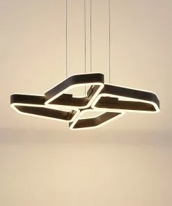 Lucande Quinn -LED-riippuvalaisin Musta 4-lamp. -Lampan kauppa lucande quinn led riippuvalaisin musta 4 lamp 3