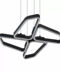 Lucande Quinn -LED-riippuvalaisin Musta 4-lamp. -Lampan kauppa lucande quinn led riippuvalaisin musta 4 lamp 5