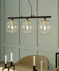 Lucande Sotiana -riippuvalo Lasikuulilla, 3-lamp. -Lampan kauppa lucande sotiana riippuvalo lasikuulilla 3 lamp 8