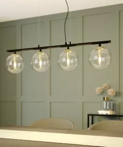 Lucande Sotiana -riippuvalo Lasikuulilla, 4-lamp. -Lampan kauppa lucande sotiana riippuvalo lasikuulilla 4 lamp 8