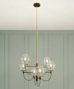 Lucande Sotiana -riippuvalo Lasikuulilla, 6-lamp. -Lampan kauppa lucande sotiana riippuvalo lasikuulilla 6 lamp 8