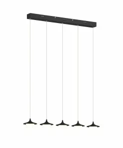 Lucande Tamsi -LED-riippuvalo, 5-lamp., Himmennys -Lampan kauppa lucande tamsi led riippuvalo 5 lamp himmennys 4