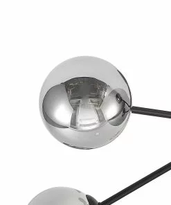 Lucande Wynona -kattovalaisin, 5-lamp., Musta -Lampan kauppa lucande wynona kattovalaisin 5 lamp musta 5