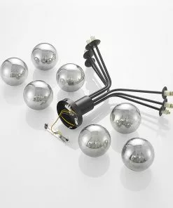 Lucande Wynona -kattovalaisin, 7-lamp., Musta -Lampan kauppa lucande wynona kattovalaisin 7 lamp musta 7