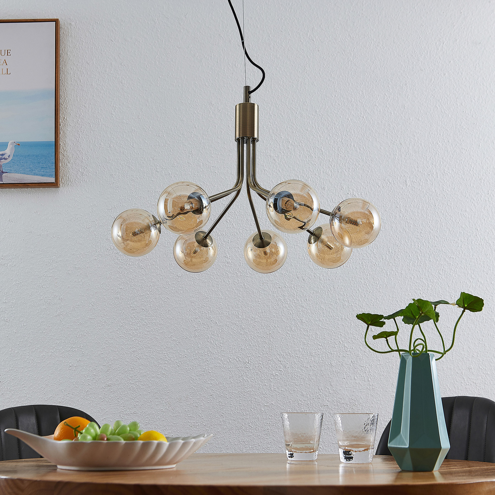 Lucande Wynona -riippuvalo, 7-lamp., messinki Lucande Wynona -riippuvalo, 7-lamp., Messinki -Lampan kauppa lucande wynona riippuvalo 7 lamp messinki 1