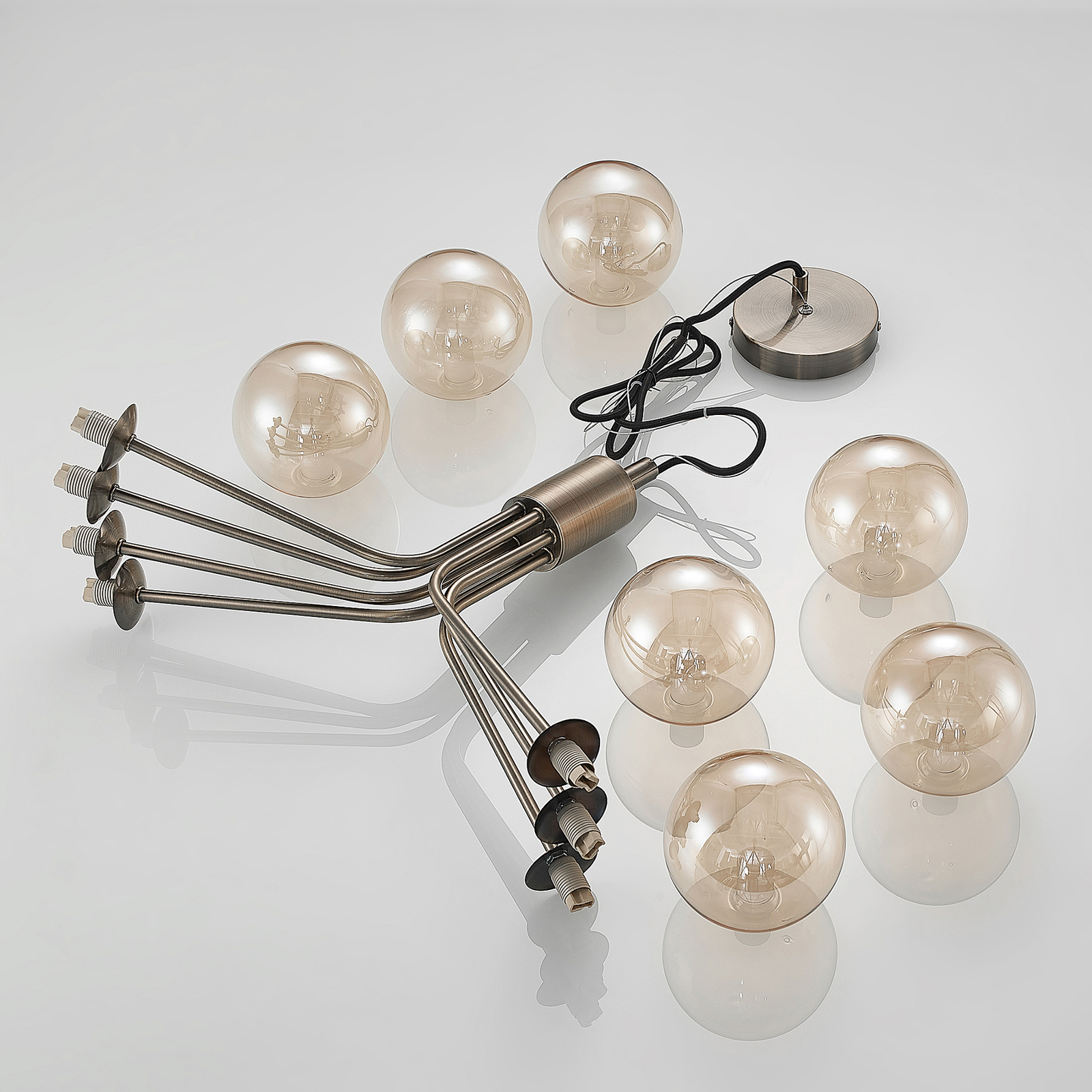 Lucande Wynona -riippuvalo, 7-lamp., messinki Lucande Wynona -riippuvalo, 7-lamp., Messinki -Lampan kauppa lucande wynona riippuvalo 7 lamp messinki 6