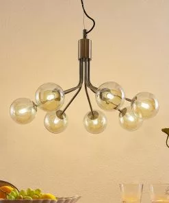 Lucande Wynona -riippuvalo, 7-lamp., Messinki 8 Lucande Wynona -riippuvalo, 7-lamp., Messinki -Lampan kauppa lucande wynona riippuvalo 7 lamp messinki 8