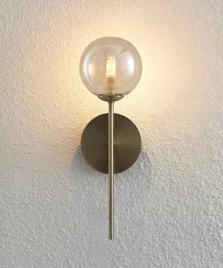 Lucande Wynona -seinävalaisin, 1-lamp., Messinki -Lampan kauppa lucande wynona seinaevalaisin 1 lamp messinki 5