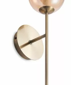 Lucande Wynona -seinävalaisin, 1-lamp., Messinki -Lampan kauppa lucande wynona seinaevalaisin 1 lamp messinki 6