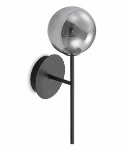 Lucande Wynona -seinävalaisin, 1-lamp., Musta -Lampan kauppa lucande wynona seinaevalaisin 1 lamp musta 4