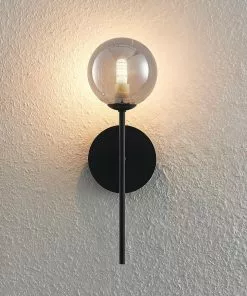 Lucande Wynona -seinävalaisin, 1-lamp., Musta -Lampan kauppa lucande wynona seinaevalaisin 1 lamp musta 5